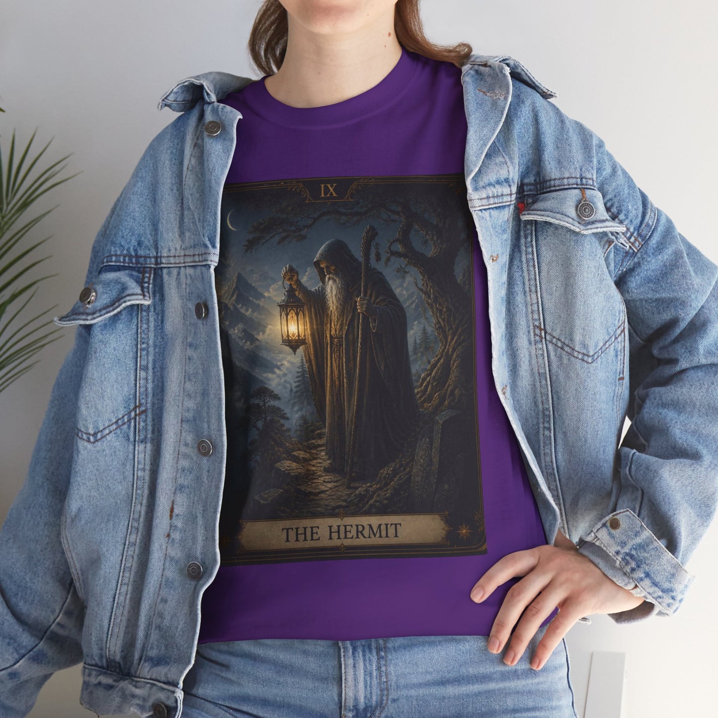 Tarot 'The Hermit' T-Shirt – Mystic Lantern Card Tee
