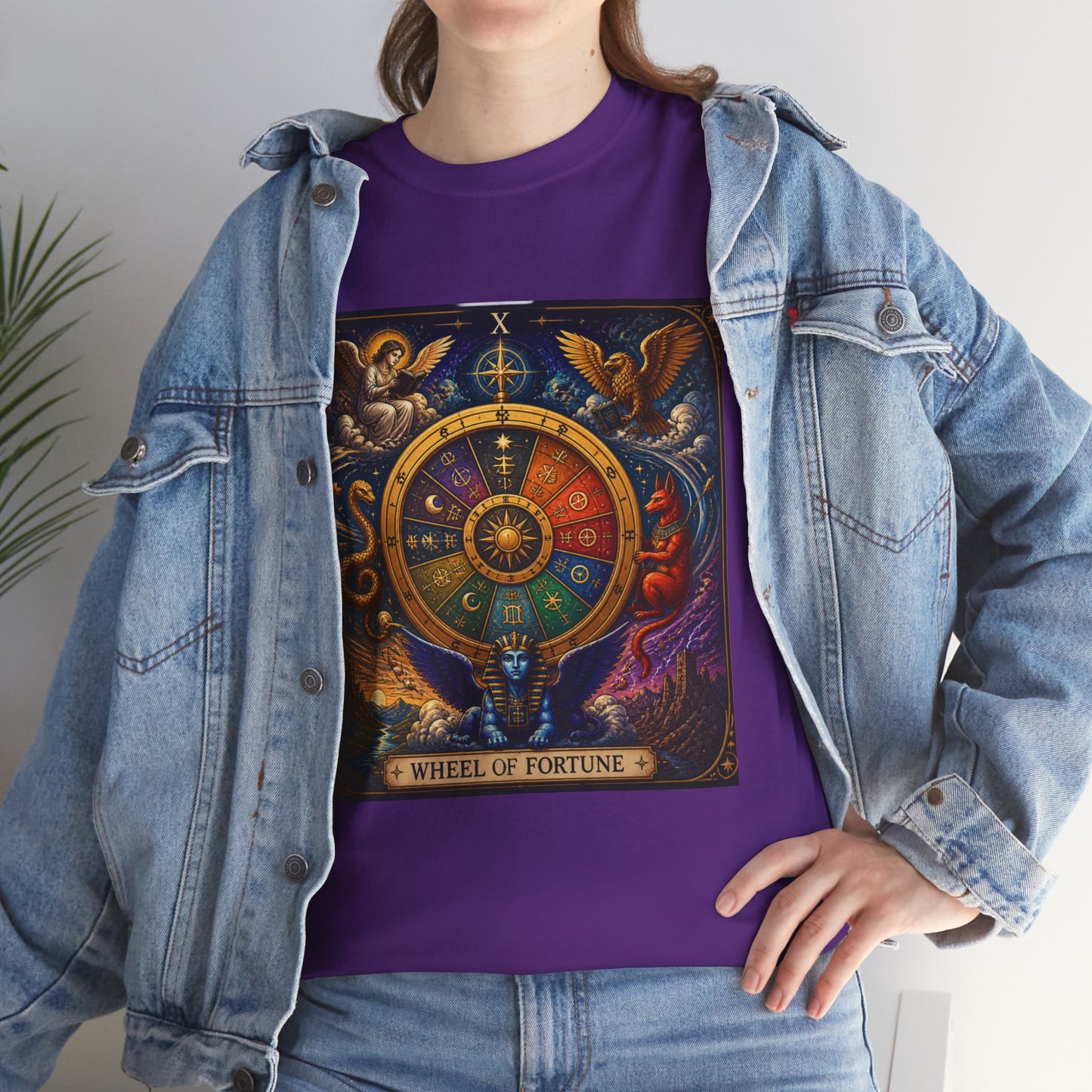 Wheel of Fortune Tarot T-Shirt — Mystical Astrology Card Tee