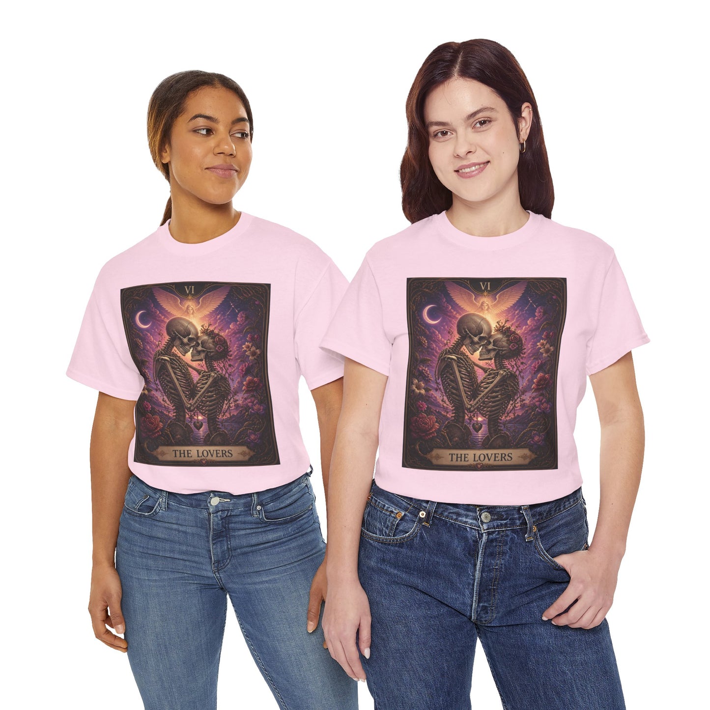 Tarot 'The Lovers' Skeleton Kiss Tee