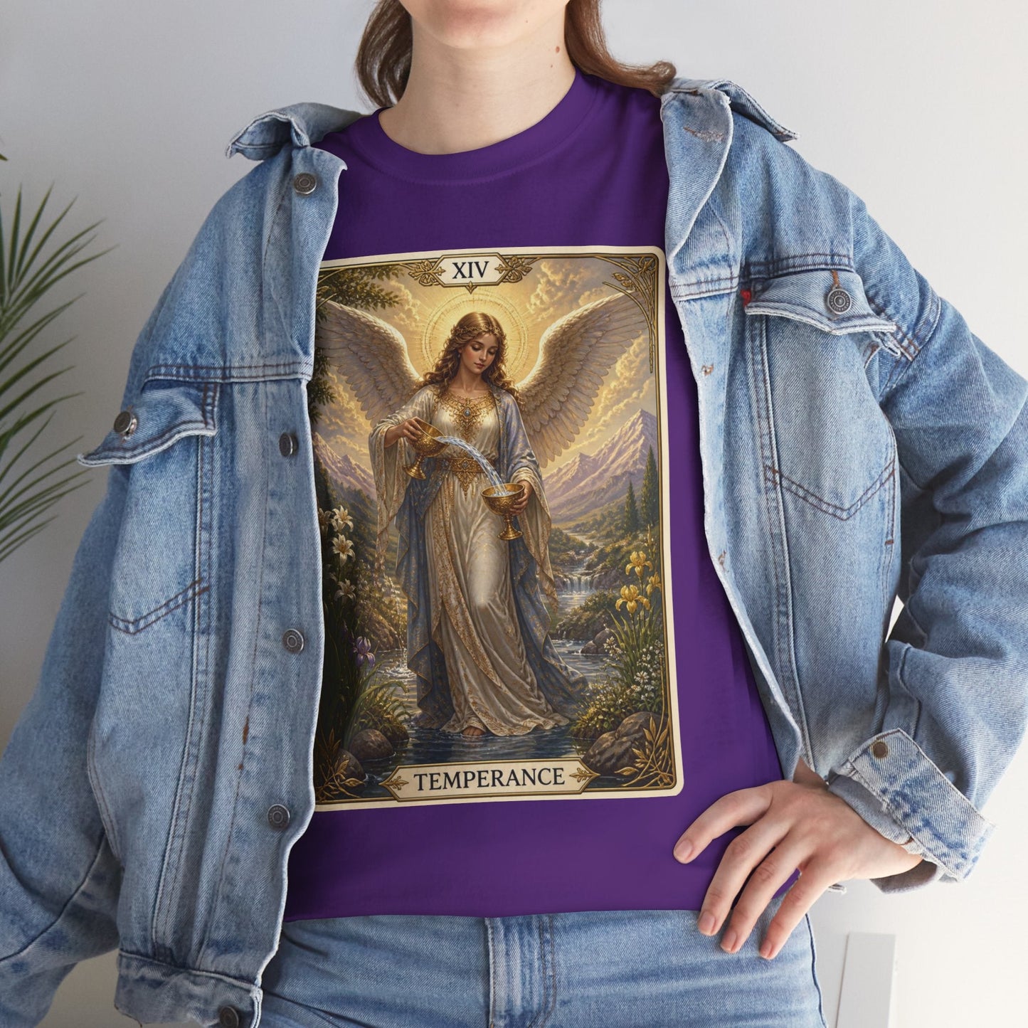 Temperance Tarot Tee — Angel Tarot Card T-Shirt - T-Shirt - Printify