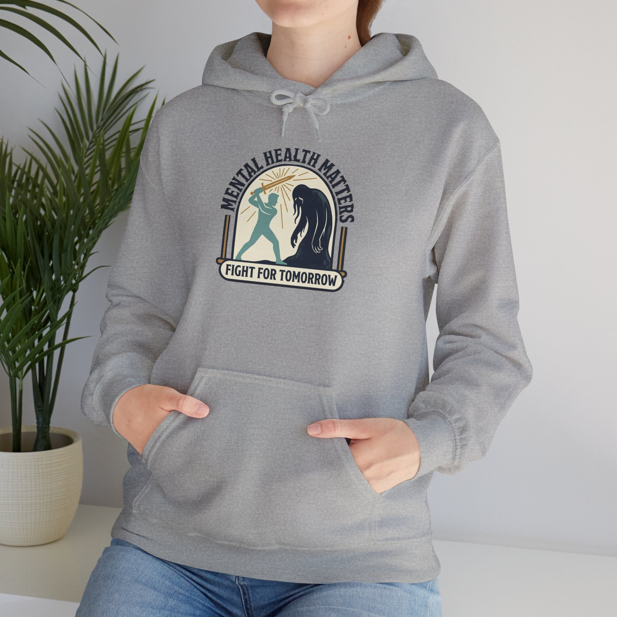 Mental Health Matters Hoodie | Wear Green, Awareness Ribbon, Self-Care