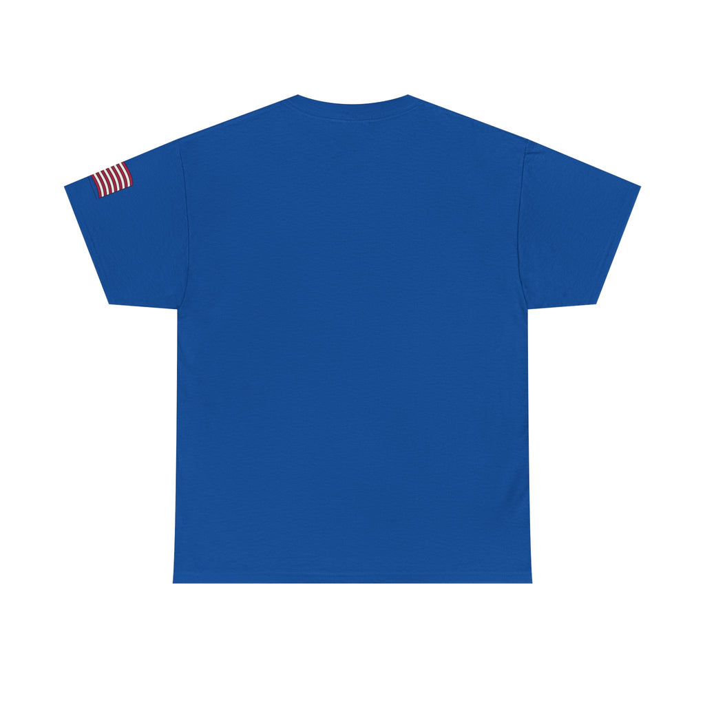 Uncle Sam pointing with American flag background Tee | Your Leaders Are Liars design