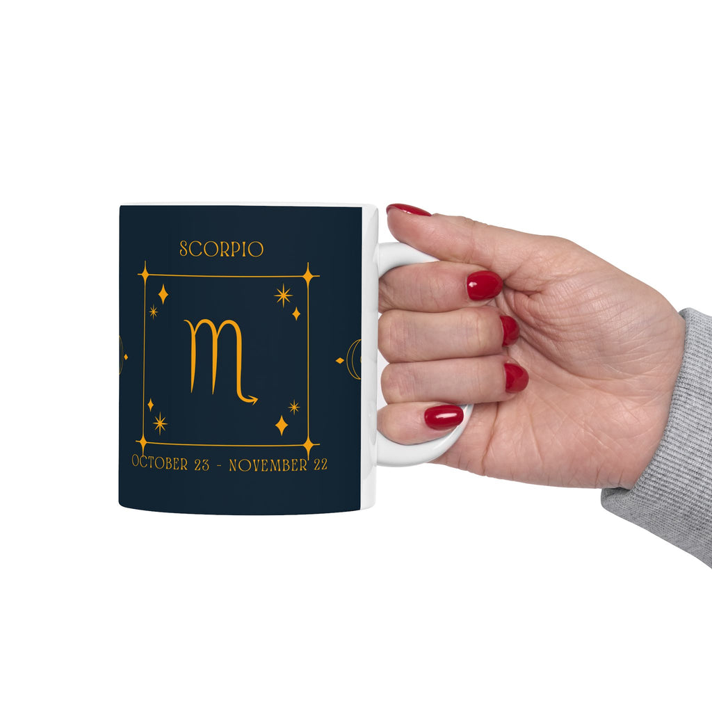 Scorpio Zodiac Ceramic Mug – Scorpio Zodiac Astrology Coffee Cup