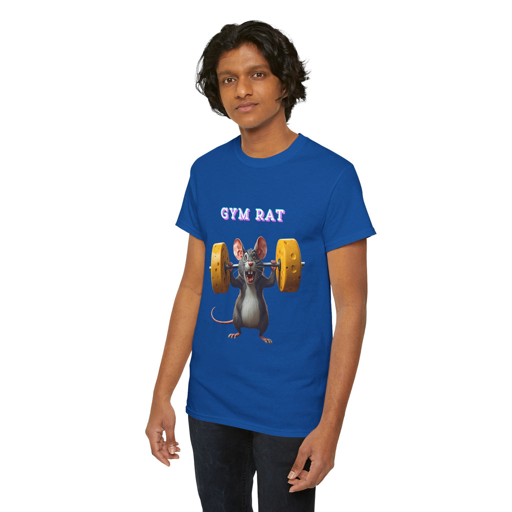 Gym Rat T-Shirt — Rat Weightlifting Tee for Fitness Fans