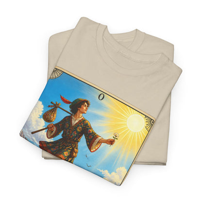 The Fool Tarot Card T‑Shirt — Vintage Major Arcana Graphic Tee