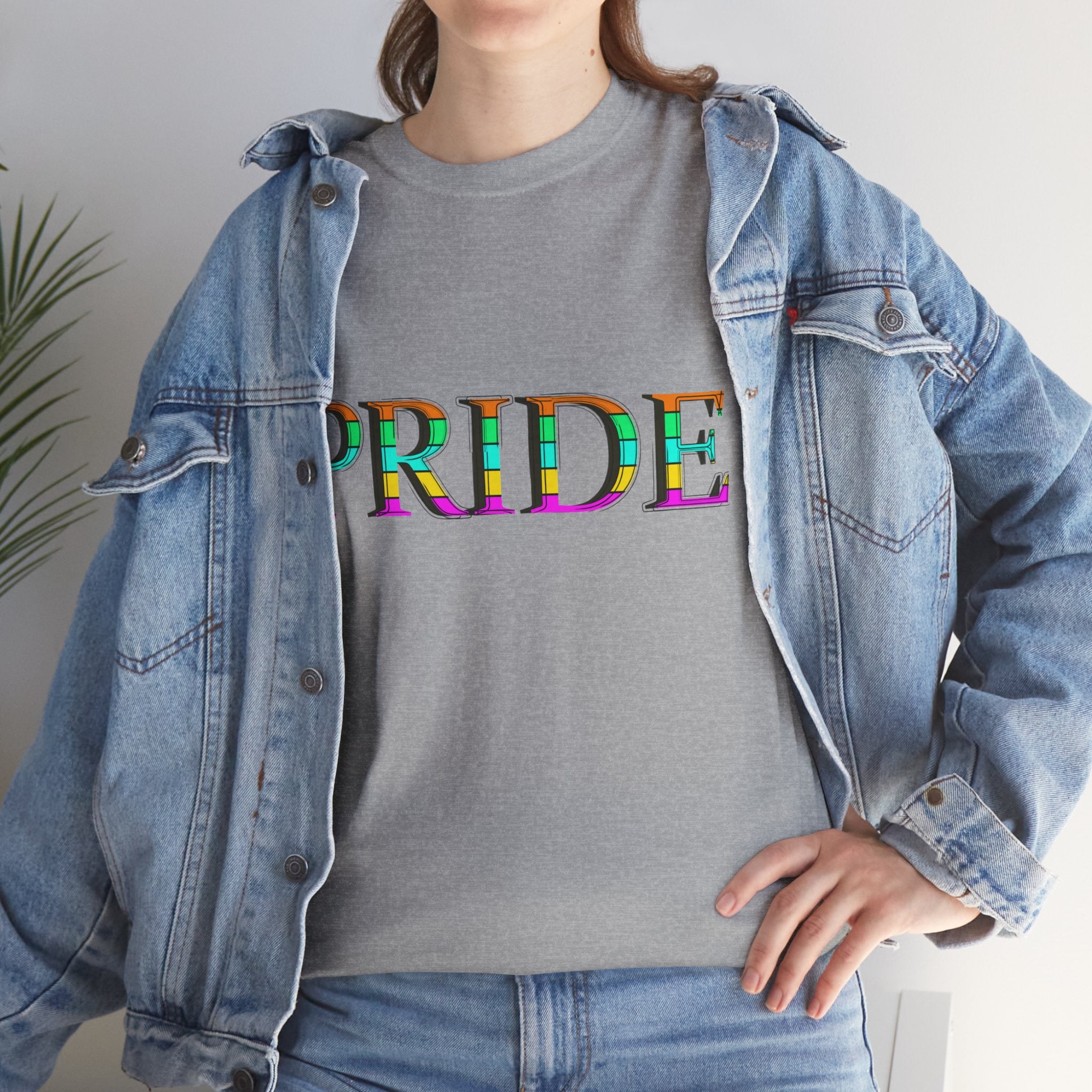 Pride Rainbow Text Tee | LGBTQ+ Pride Shirt