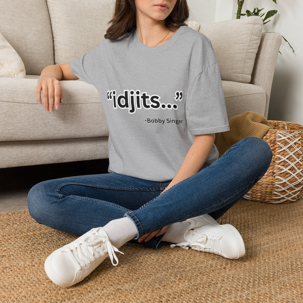 idjits quote T-Shirt | Bobby Singer Supernatural TV Show Tee