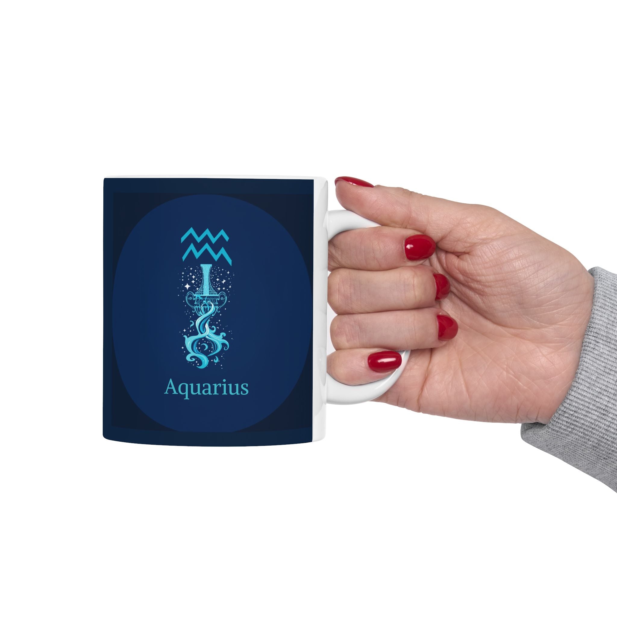 Aquarius Zodiac Ceramic Mug – Zodiac Coffee Cup