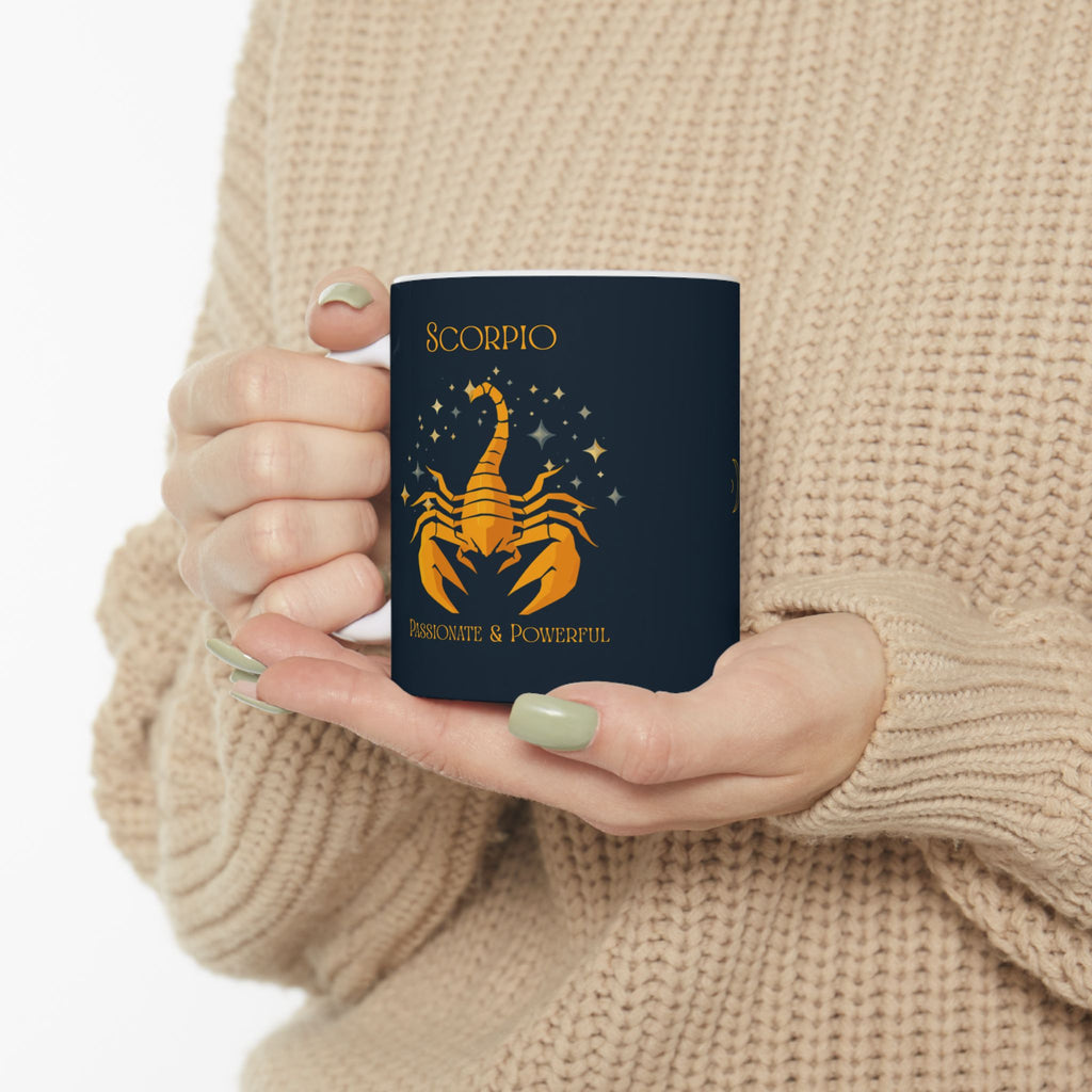 Scorpio Zodiac Ceramic Mug – Scorpio Zodiac Astrology Coffee Cup