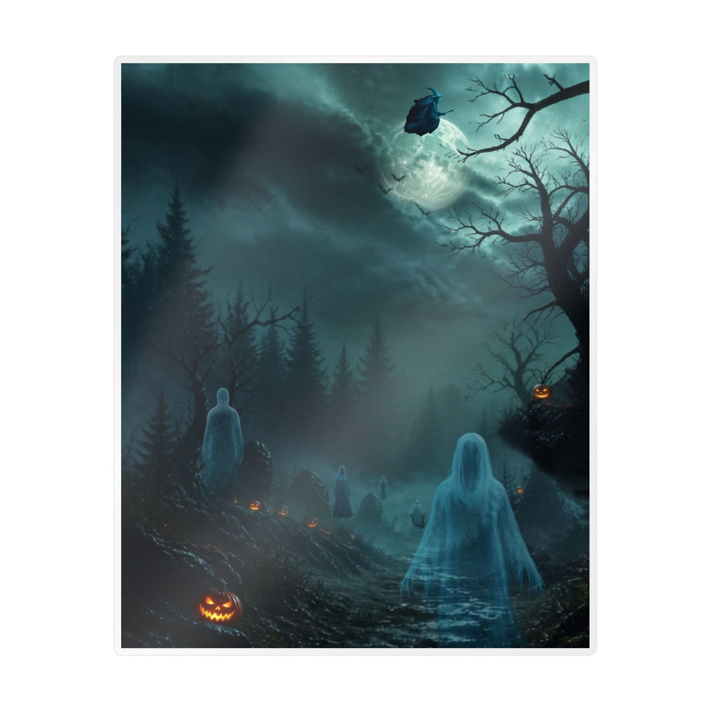 Haunted Night Kiss-Cut Vinyl Decal