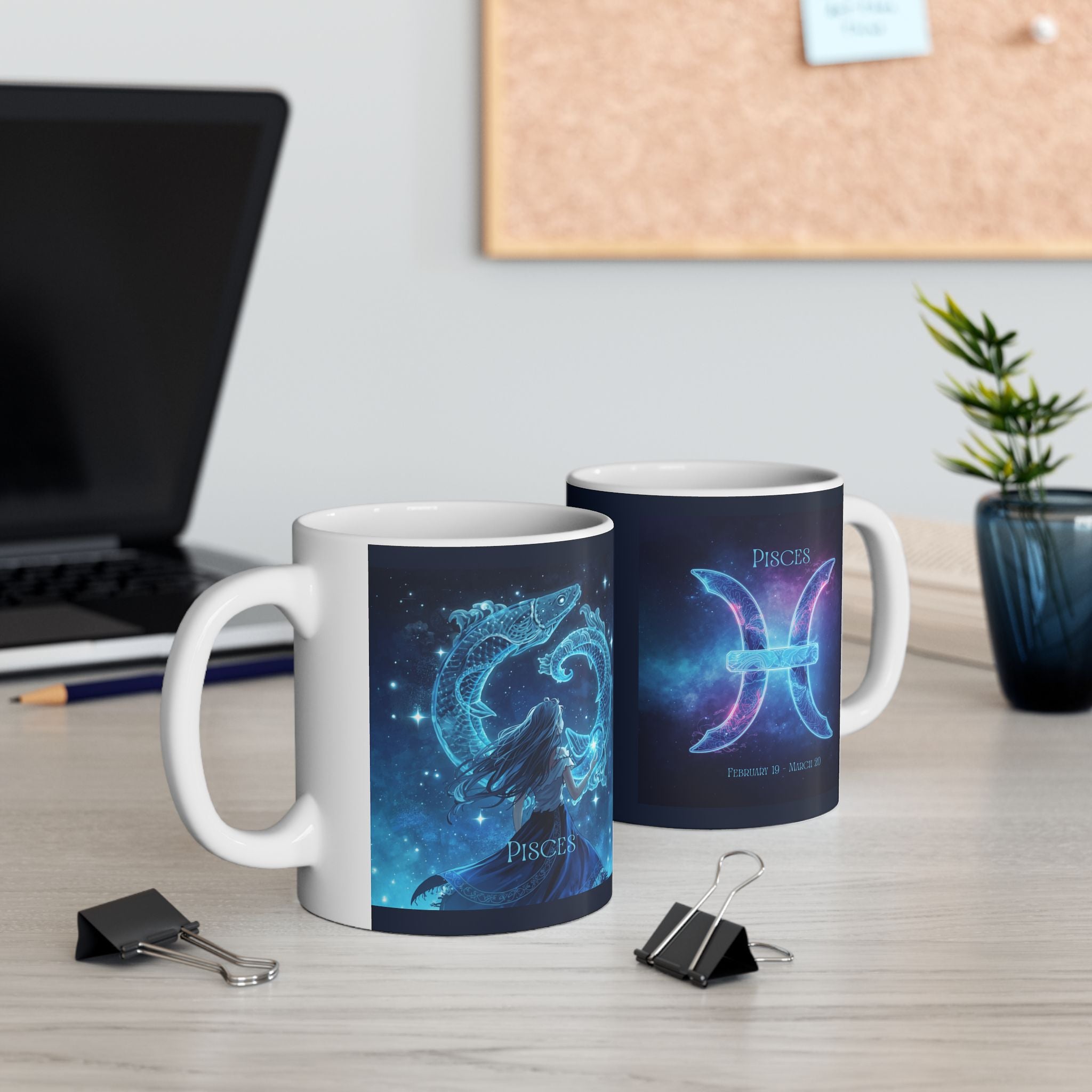 Pisces Zodiac Ceramic Mug — Pisces Zodiac 11oz/15oz