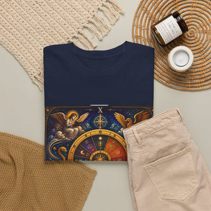 Wheel of Fortune Tarot T-Shirt — Mystical Astrology Card Tee