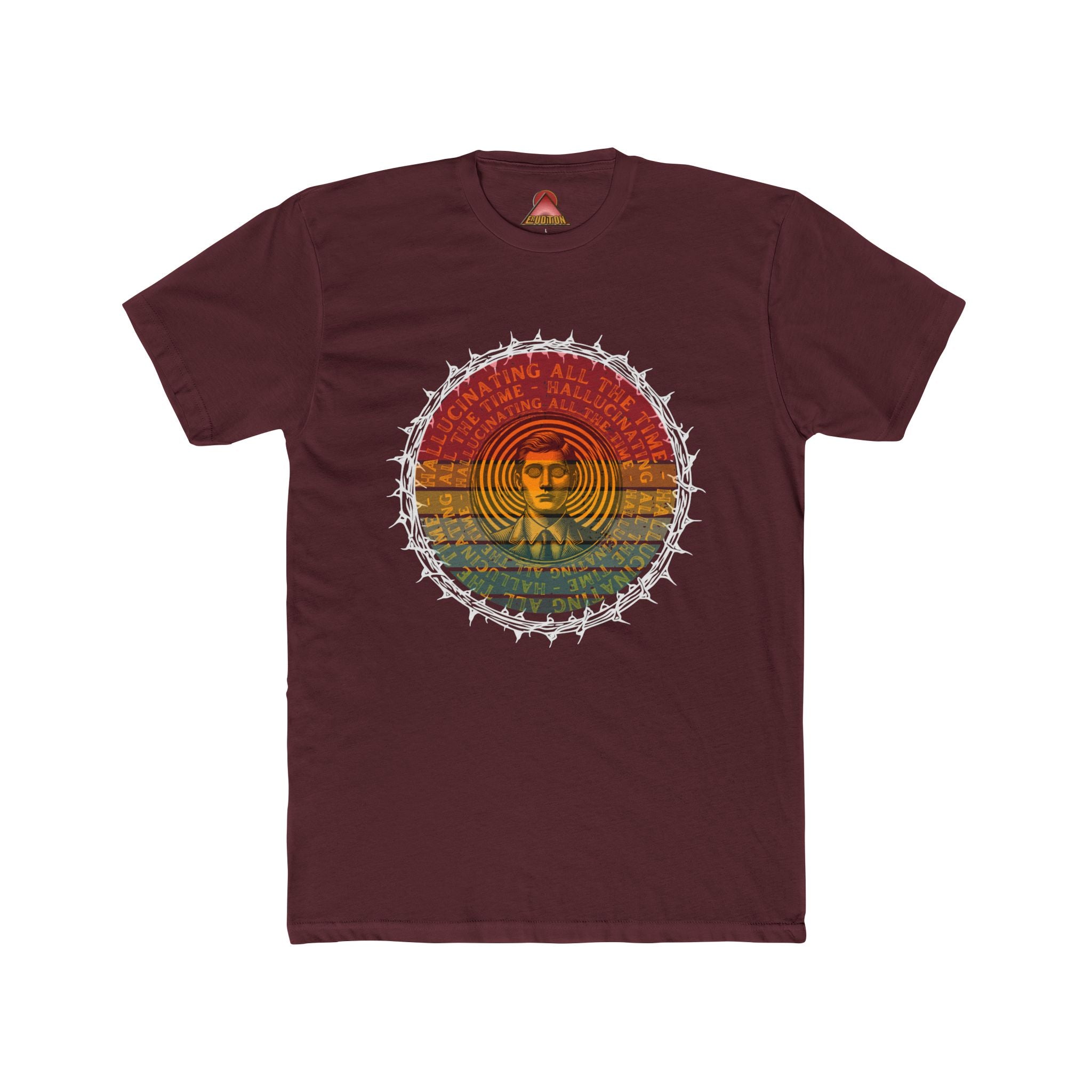 Vintage Buddha Mandala T-Shirt | Retro Rainbow Spiritual Tee