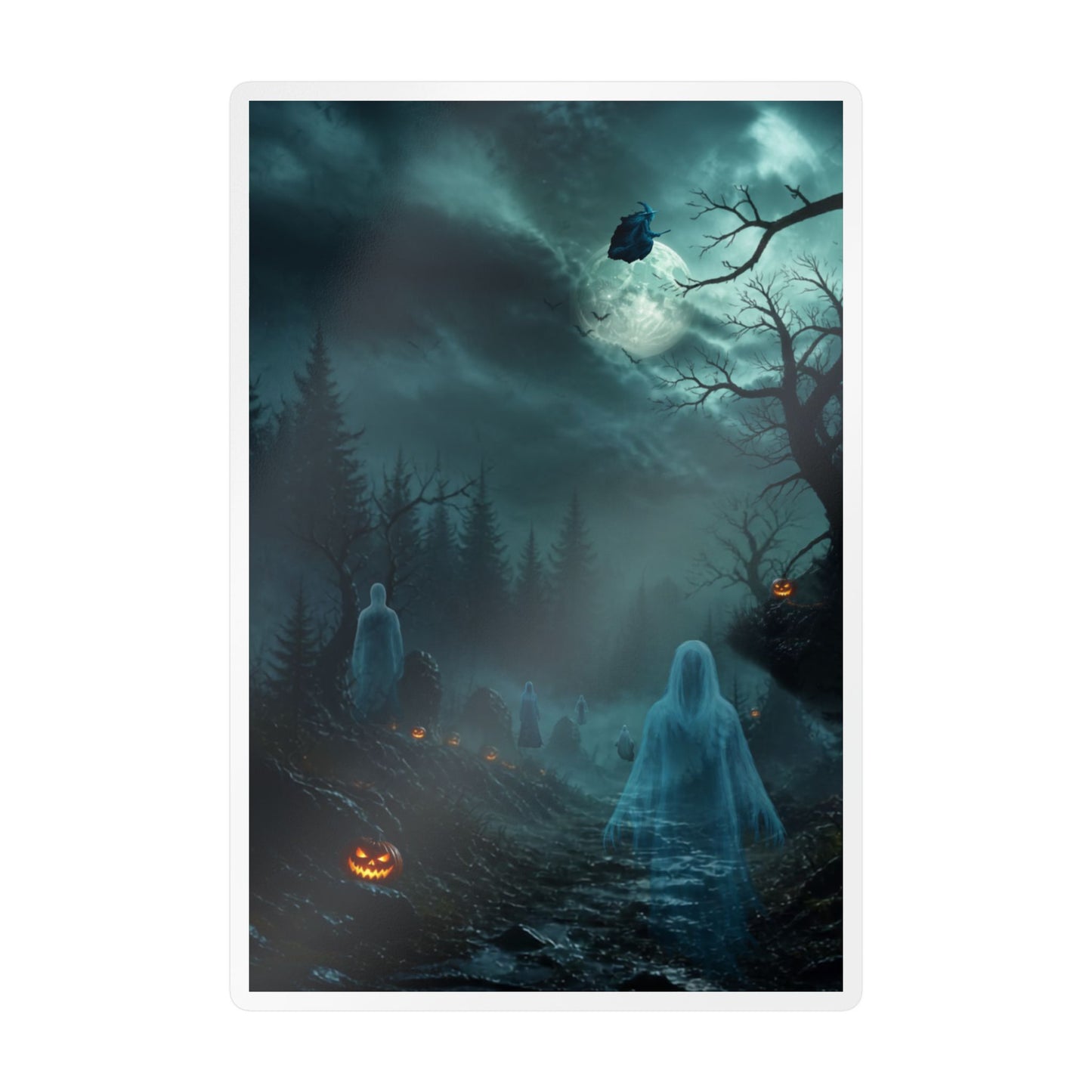 Haunted Night Kiss-Cut Vinyl Decal