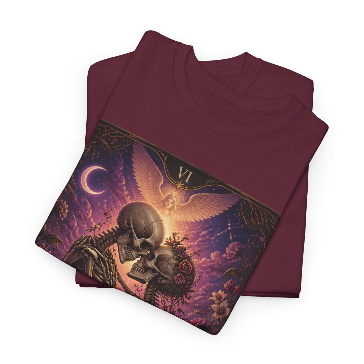 Tarot 'The Lovers' Skeleton Kiss Tee