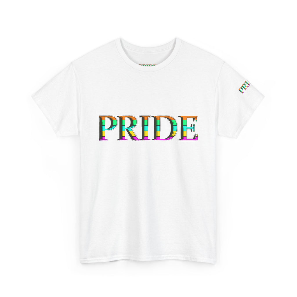Pride Rainbow Text Tee | LGBTQ+ Pride Shirt