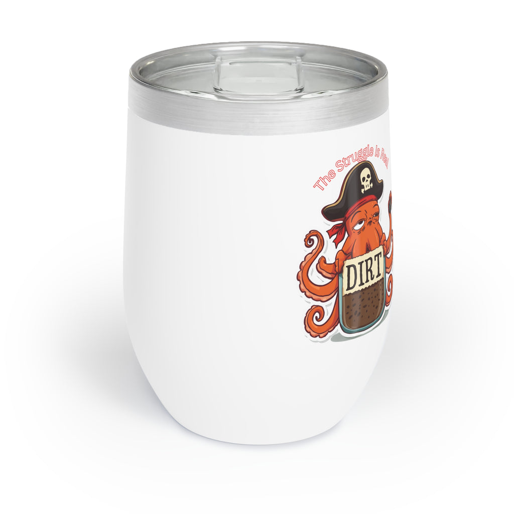 Pirate Octopus Chill Wine Tumbler