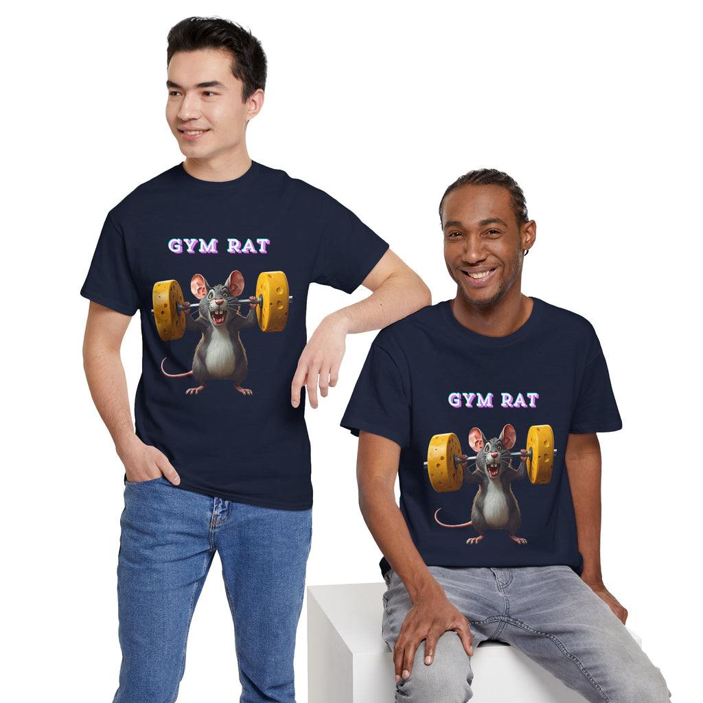 Gym Rat T-Shirt — Rat Weightlifting Tee for Fitness Fans
