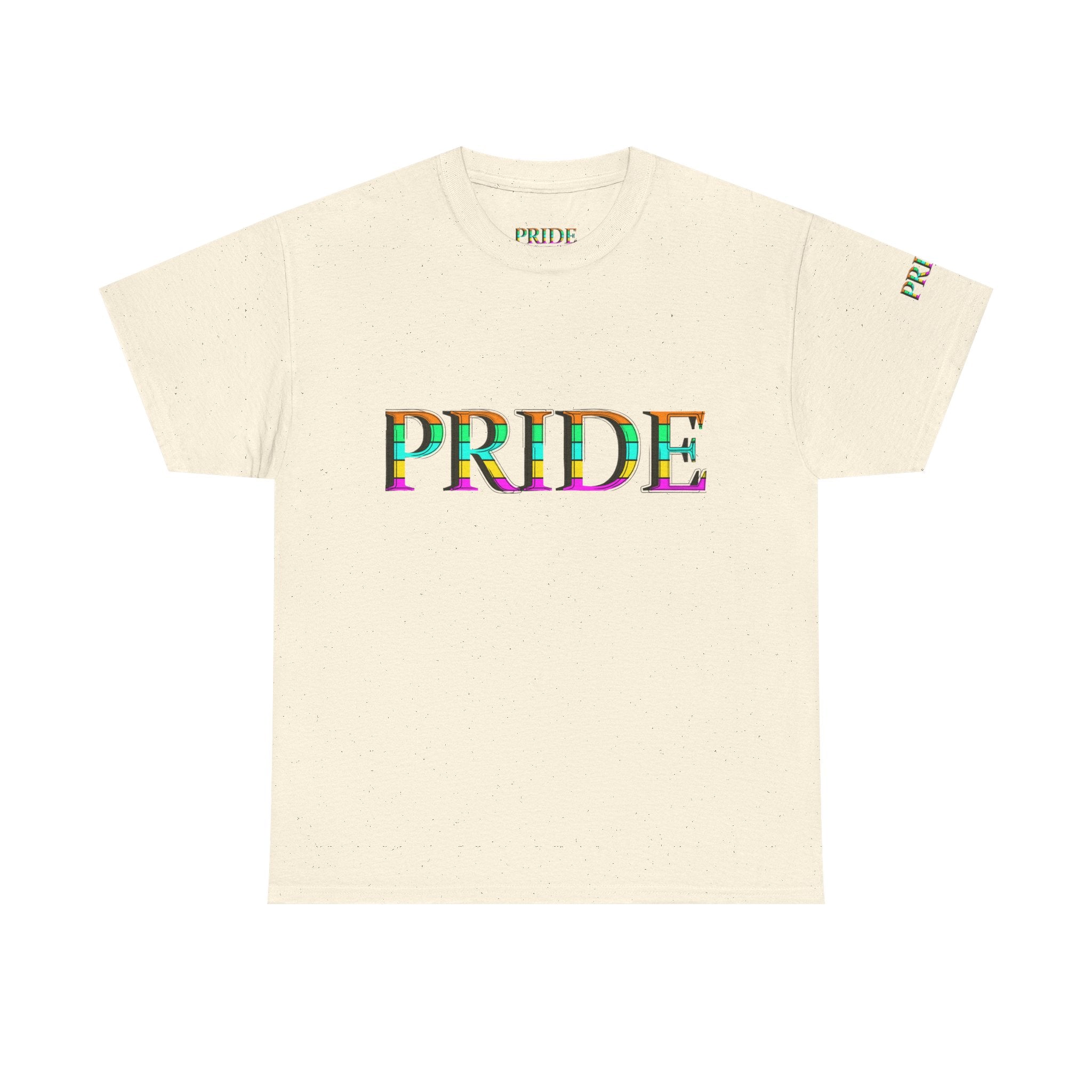 Pride Rainbow Text Tee | LGBTQ+ Pride Shirt