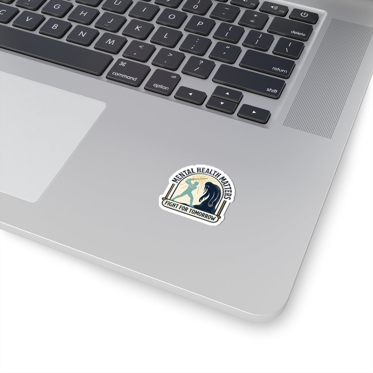 Mental Health Matters Kiss-Cut Sticker | wear green, awareness ribbon