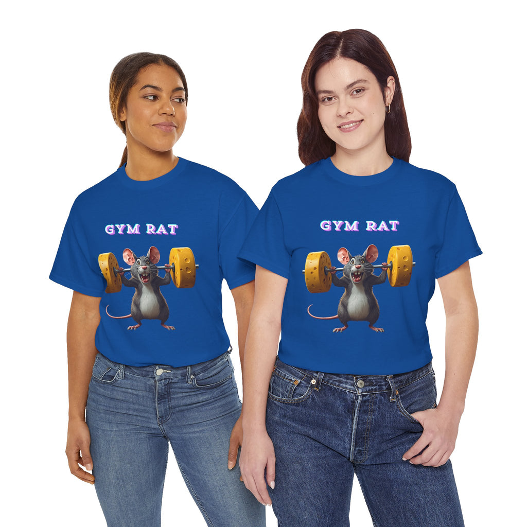 Gym Rat T-Shirt — Rat Weightlifting Tee for Fitness Fans