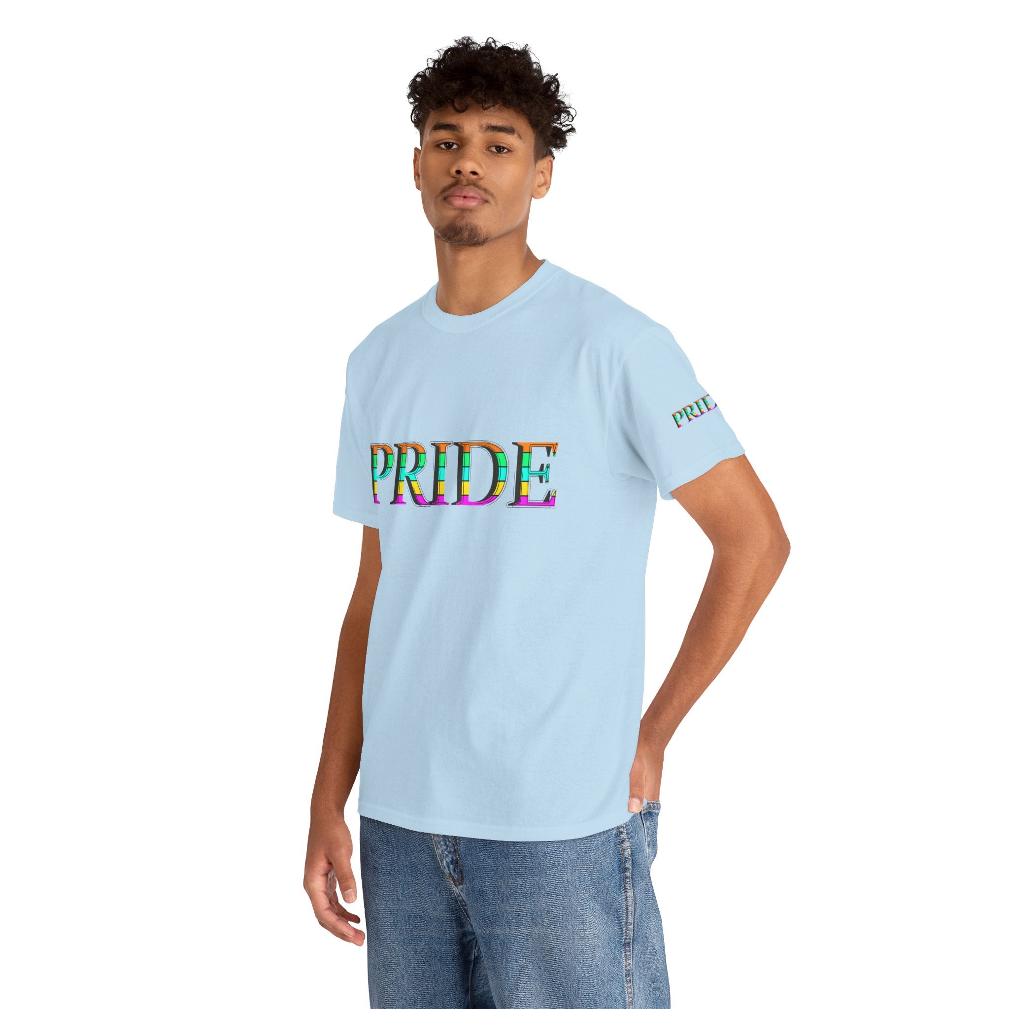 Pride Rainbow Text Tee | LGBTQ+ Pride Shirt