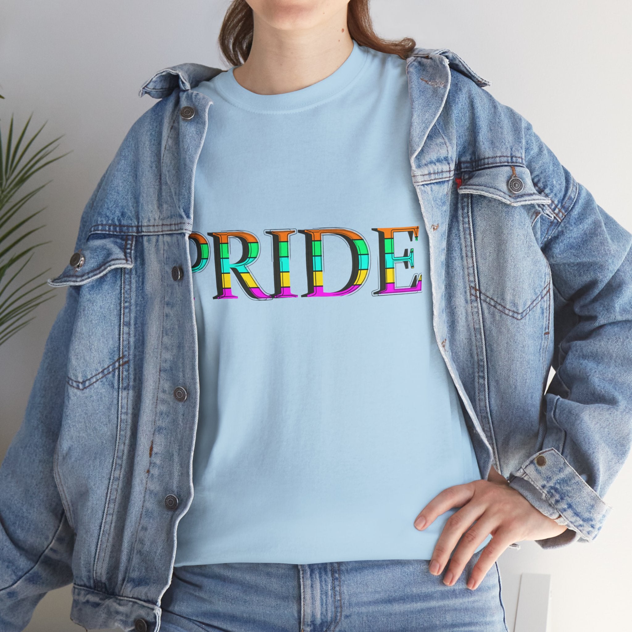 Pride Rainbow Text Tee | LGBTQ+ Pride Shirt