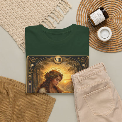 Tarot 'The Strength' T-Shirt — Mystical Lion Woman Card Tee