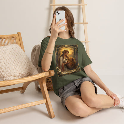 Tarot 'The Strength' T-Shirt — Mystical Lion Woman Card Tee