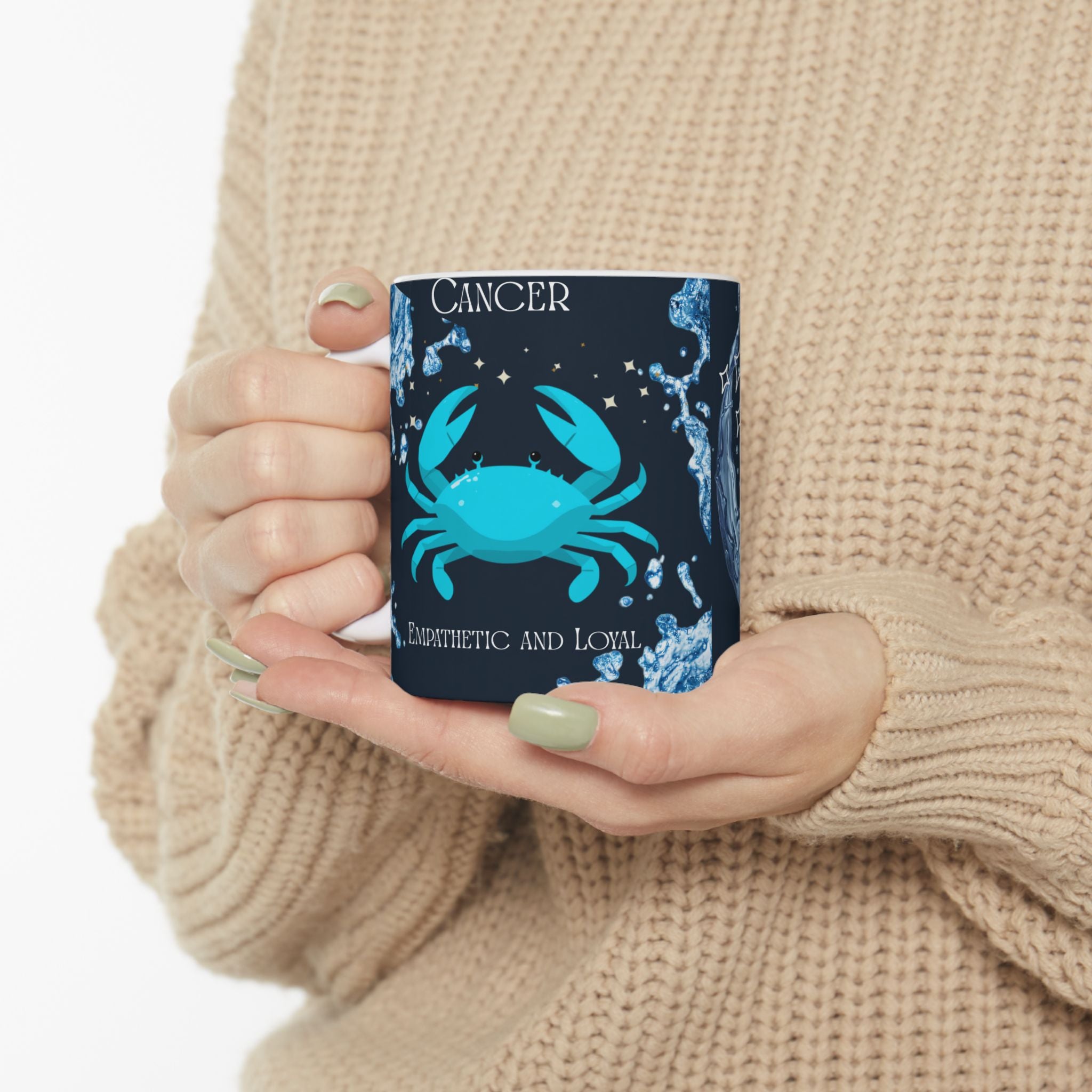 Cancer Zodiac Ceramic Mug — Cancer Zodiac Astrology Coffee Cup (11oz/15oz)
