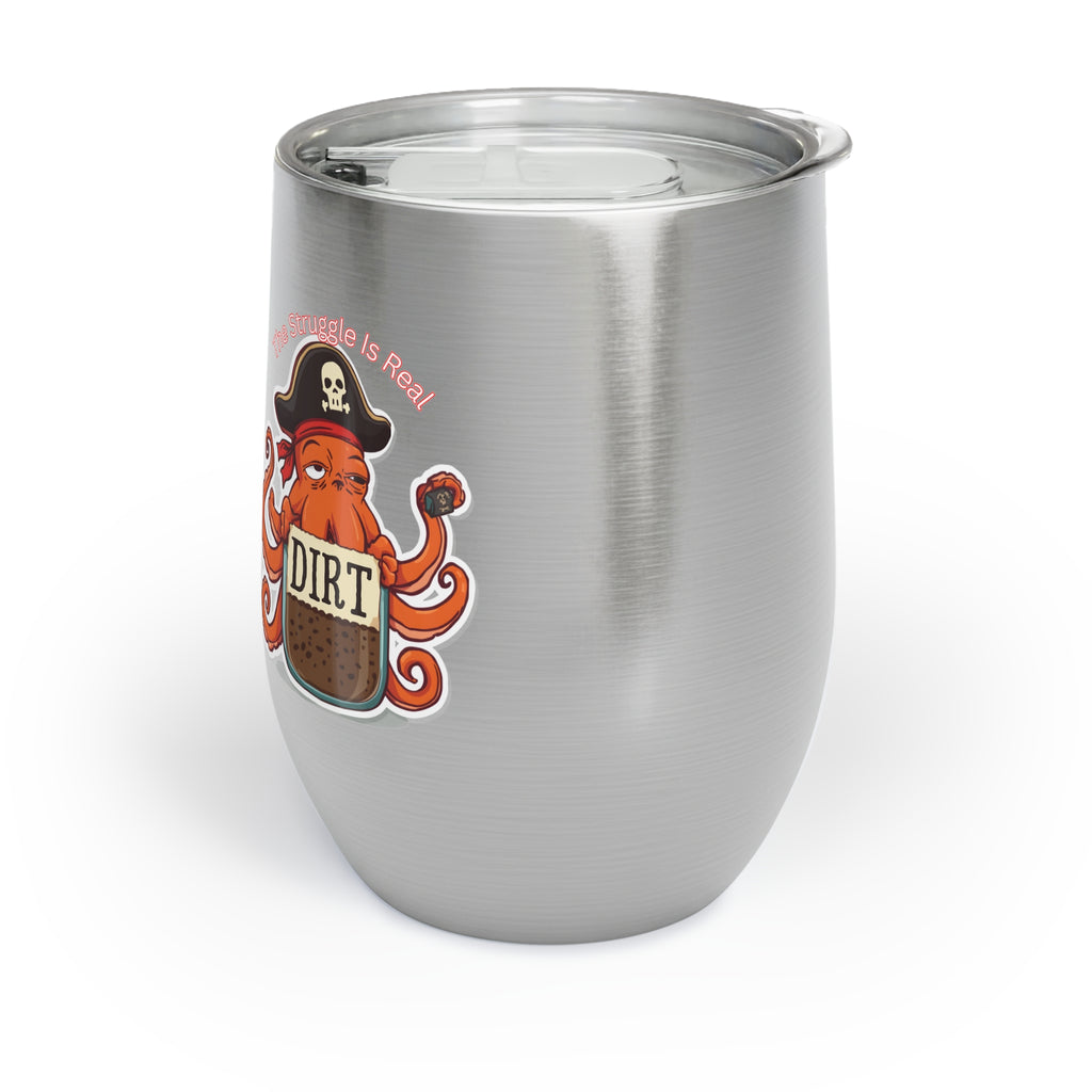 Pirate Octopus Chill Wine Tumbler