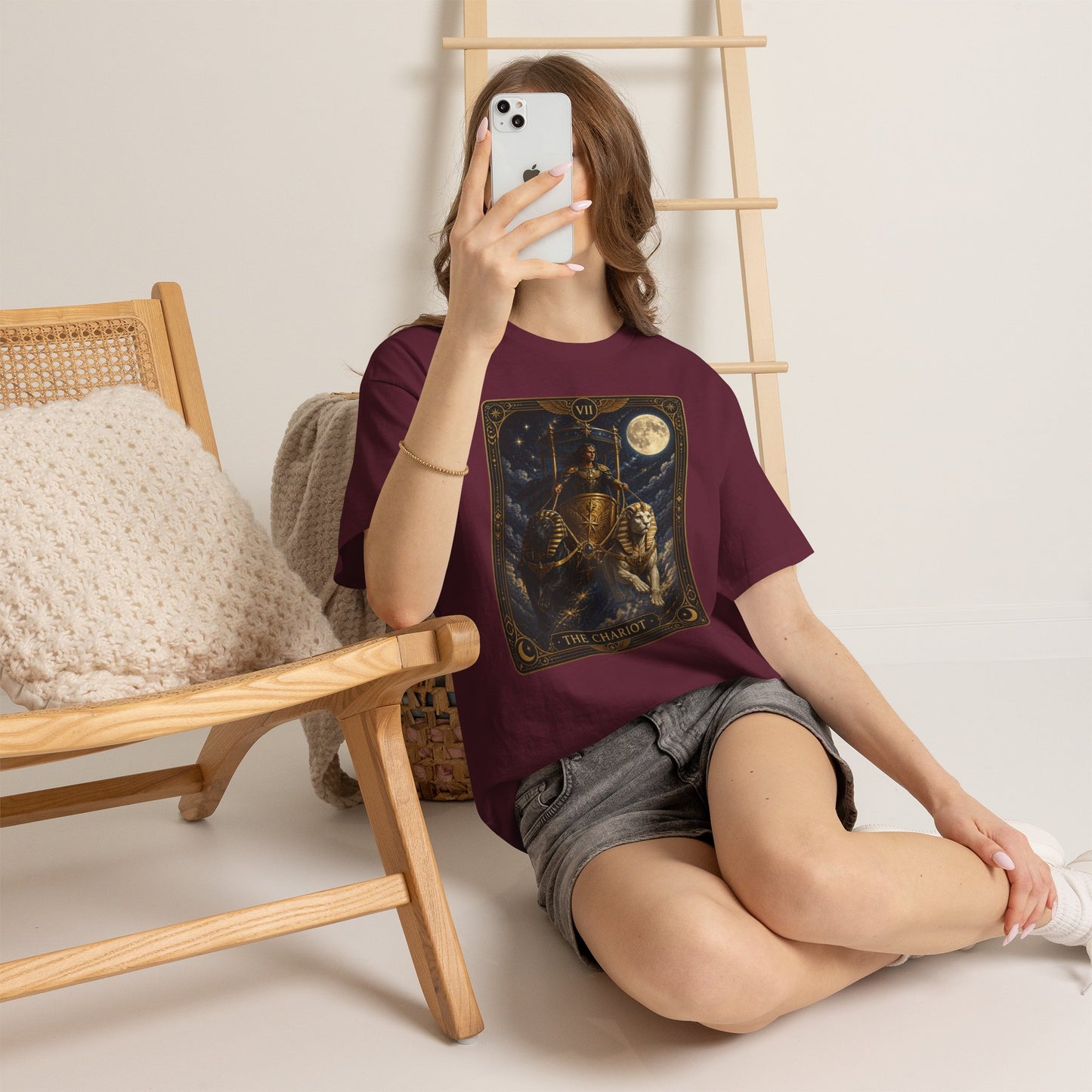 The Chariot Tarot T-Shirt — Vintage Occult Illustration Tee