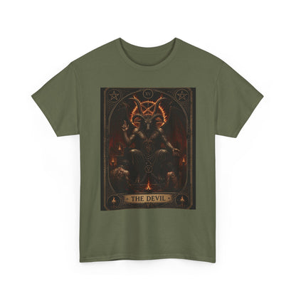 The Devil Tarot T‑Shirt — Occult Gothic Tarot Card Tee