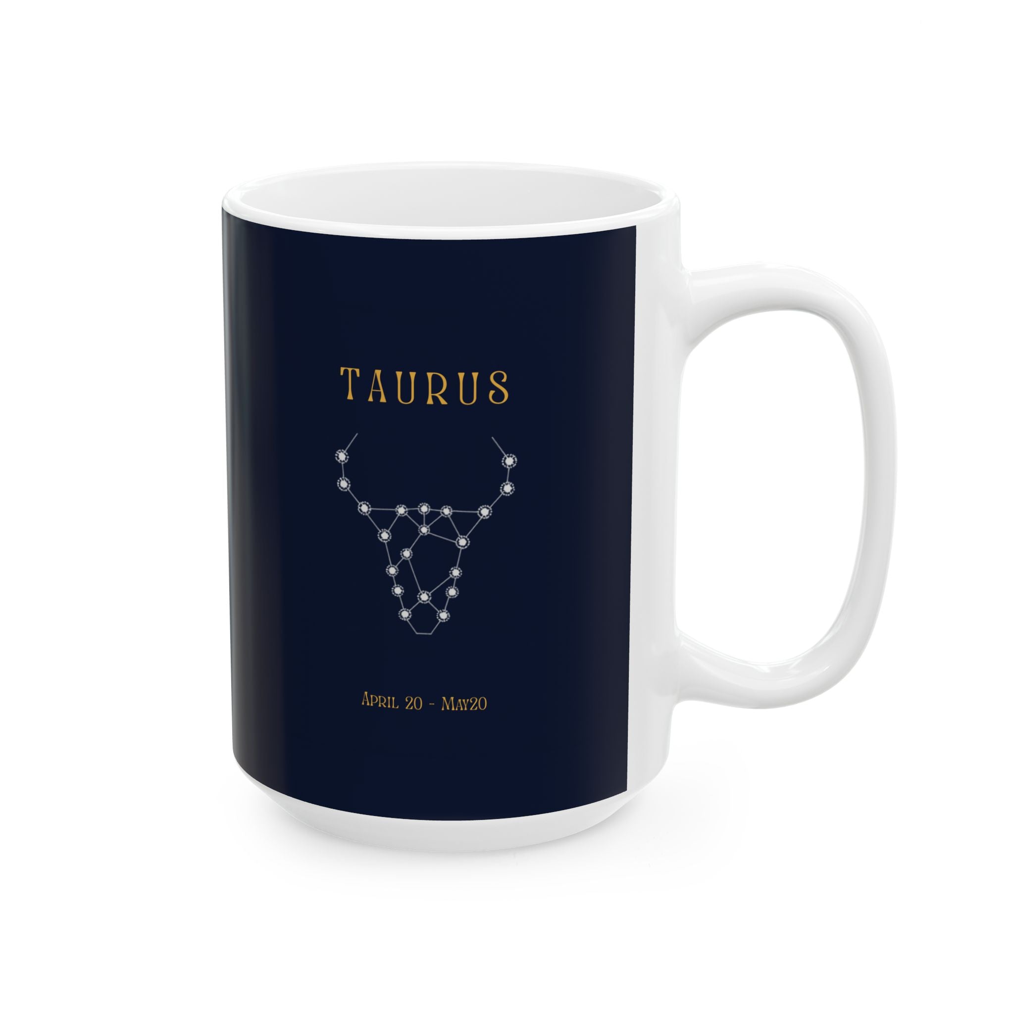 Astrology Taurus Ceramic Mug – Zodiac Bull Horoscope Coffee Cup (11oz, 15oz)
