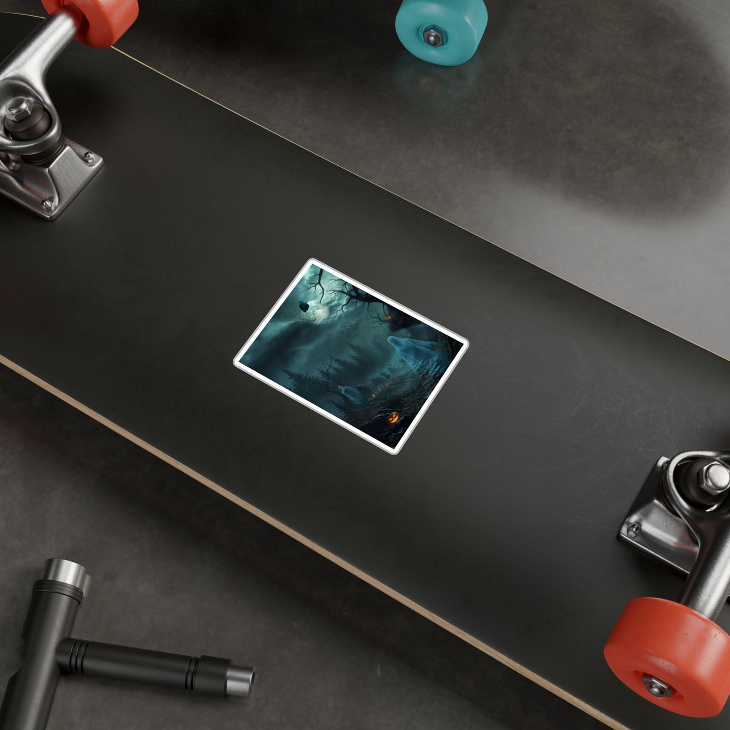 Haunted Night Kiss-Cut Vinyl Decal