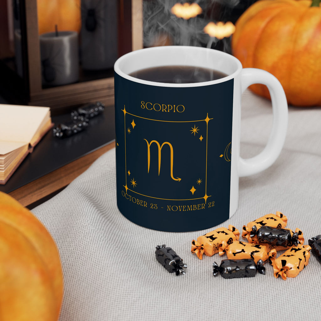 Scorpio Zodiac Ceramic Mug – Scorpio Zodiac Astrology Coffee Cup