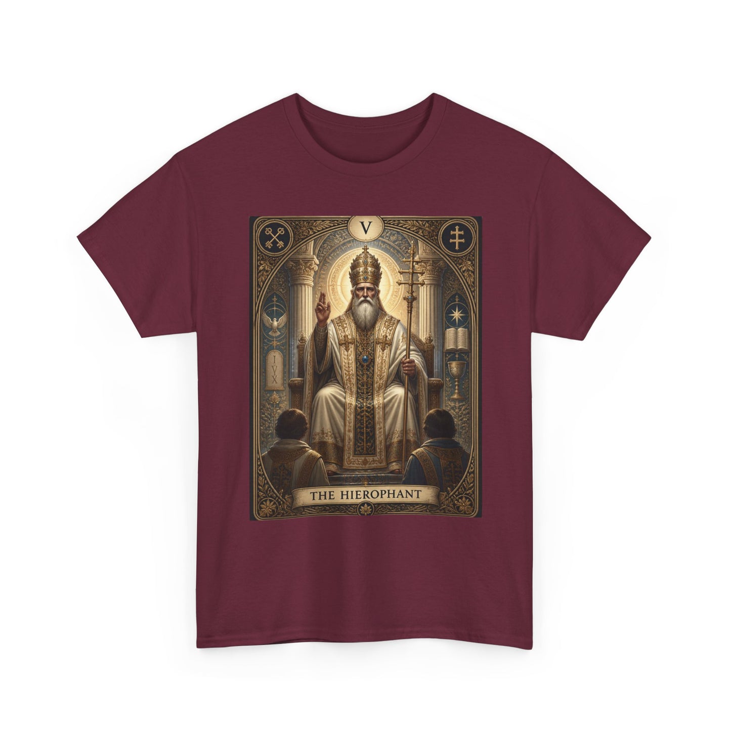 Tarot Hierophant T-Shirt — Spiritual Tarot Card Tee