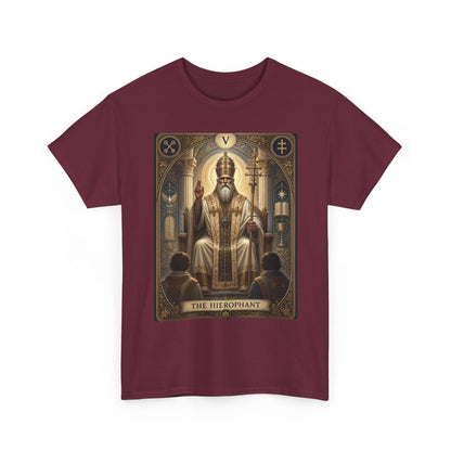 Tarot Hierophant T-Shirt — Spiritual Tarot Card Tee