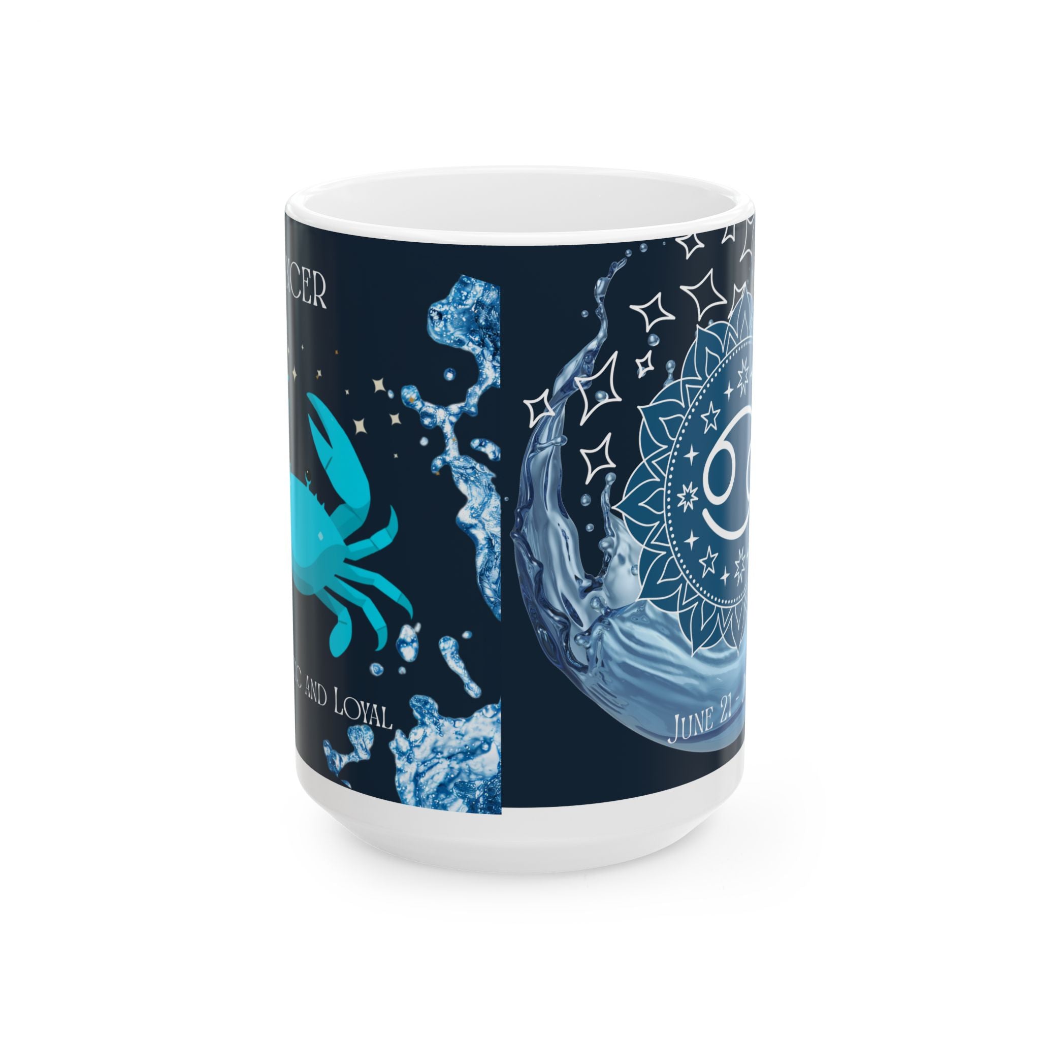 Cancer Zodiac Ceramic Mug — Cancer Zodiac Astrology Coffee Cup (11oz/15oz)