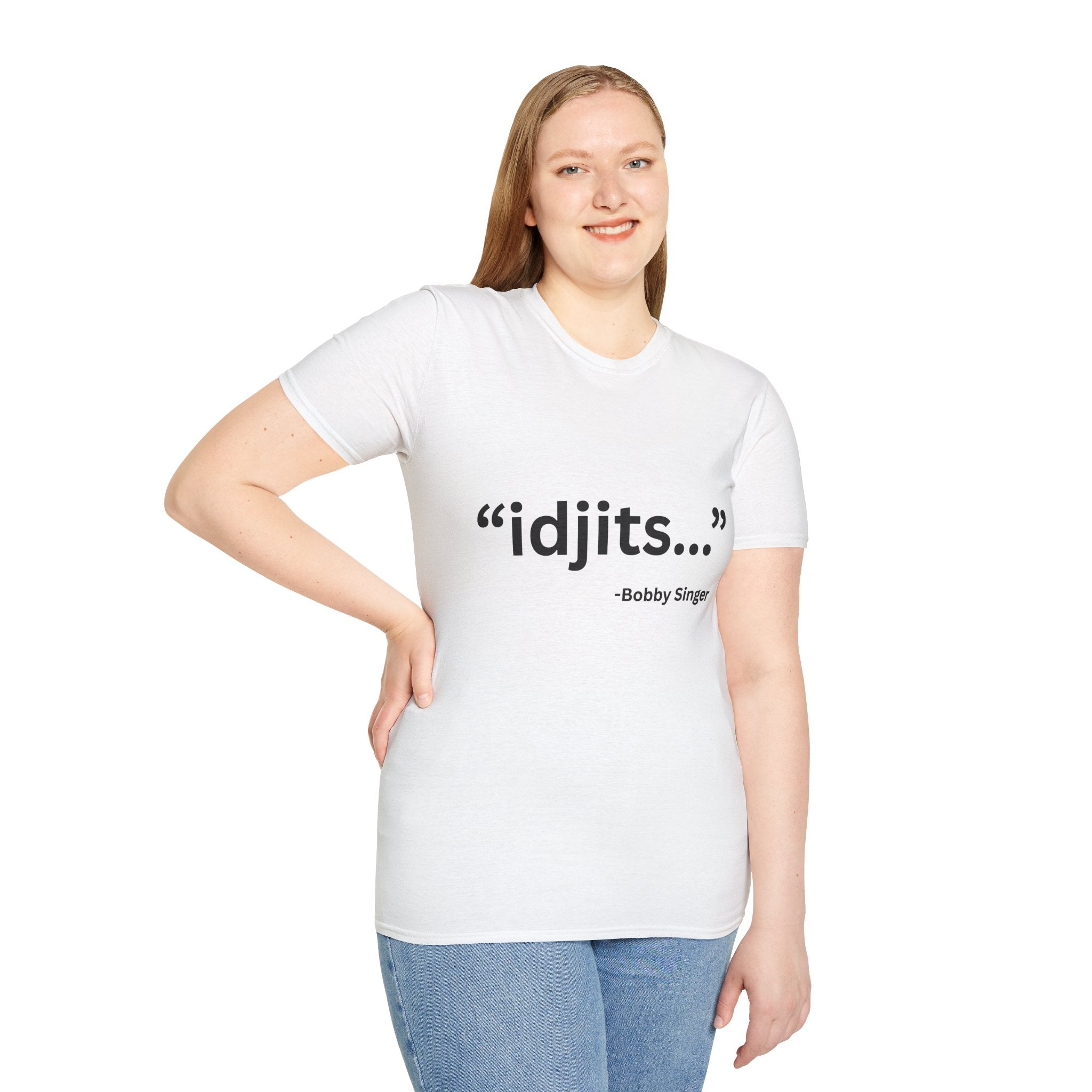 idjits quote T-Shirt | Bobby Singer Supernatural TV Show Tee