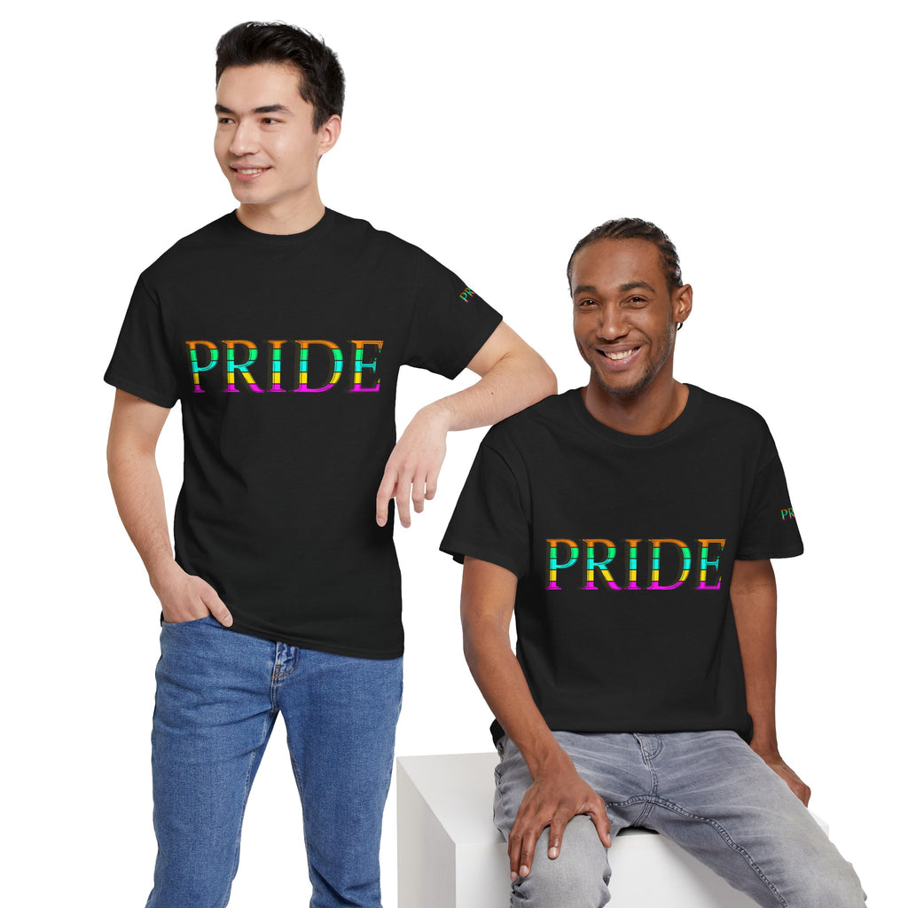 Pride Rainbow Text Tee | LGBTQ+ Pride Shirt