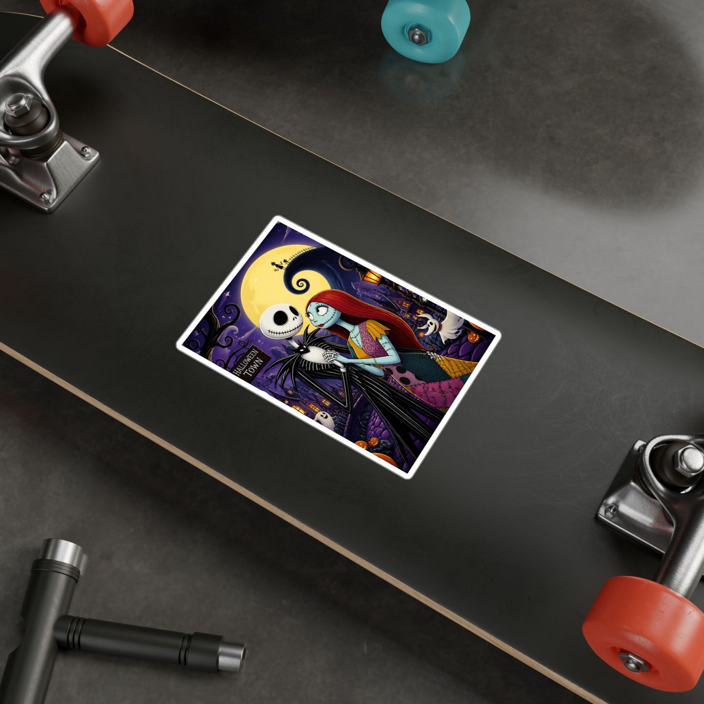 Nightmare Before Christmas Vinyl Decal — Jack & Sally Kiss-Cut Sticker