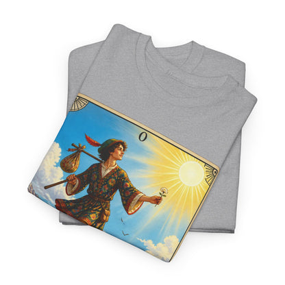 The Fool Tarot Card T‑Shirt — Vintage Major Arcana Graphic Tee