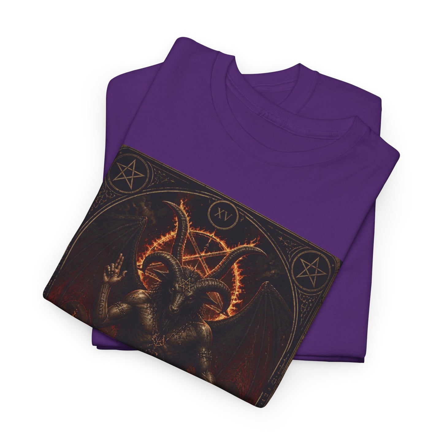 The Devil Tarot T‑Shirt — Occult Gothic Tarot Card Tee