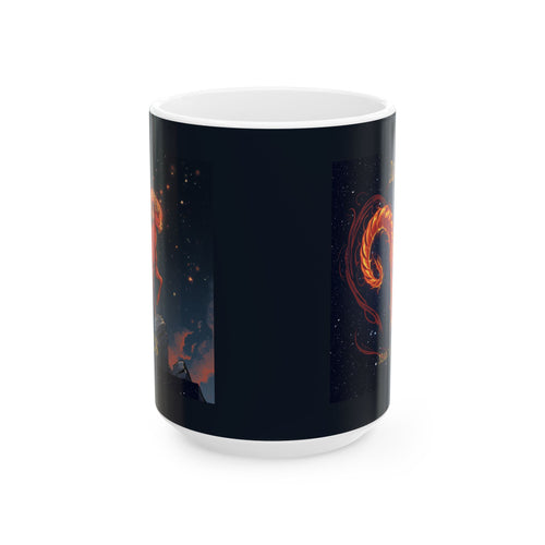 Aries Zodiac Mug — Aries Constellation Ceramic Coffee Cup (11oz, 15oz)