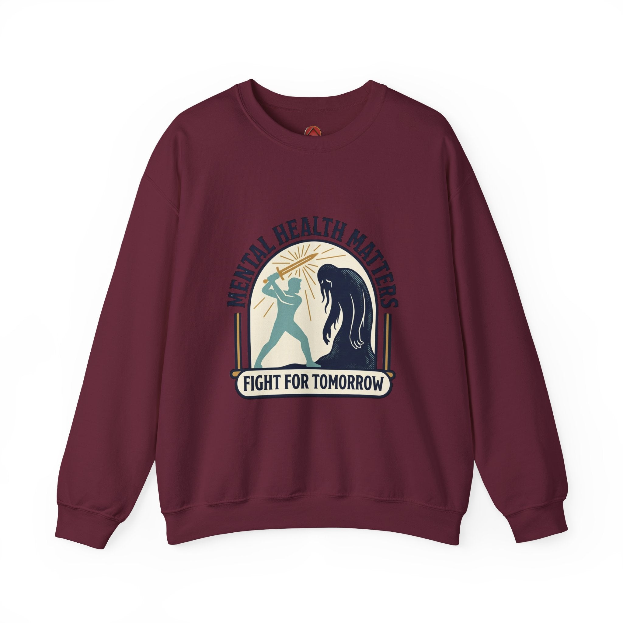 Mental Health Matters Crewneck Sweatshirt | wear green, awareness ribbon