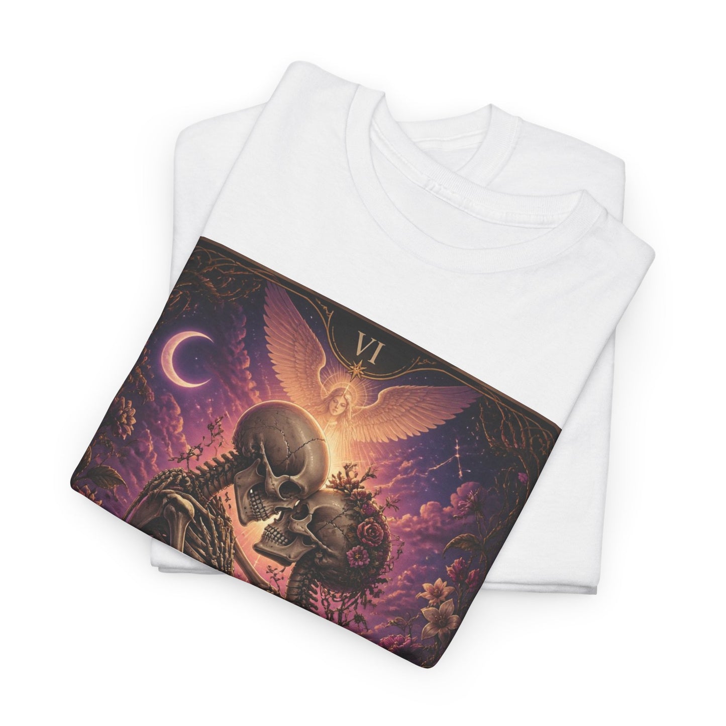 Tarot 'The Lovers' Skeleton Kiss Tee