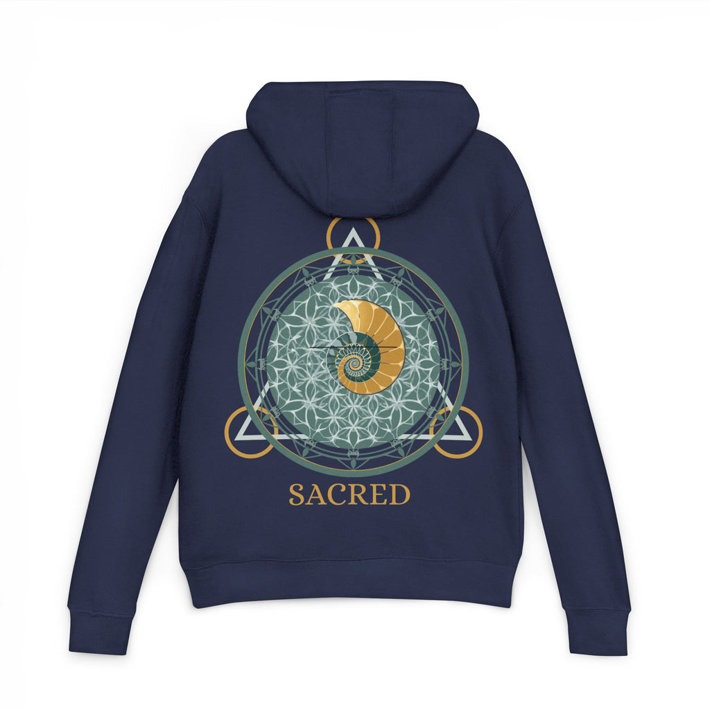 Geometric Mandala Nautilus Hoodie | Geometric Mandala, Crescent Moon