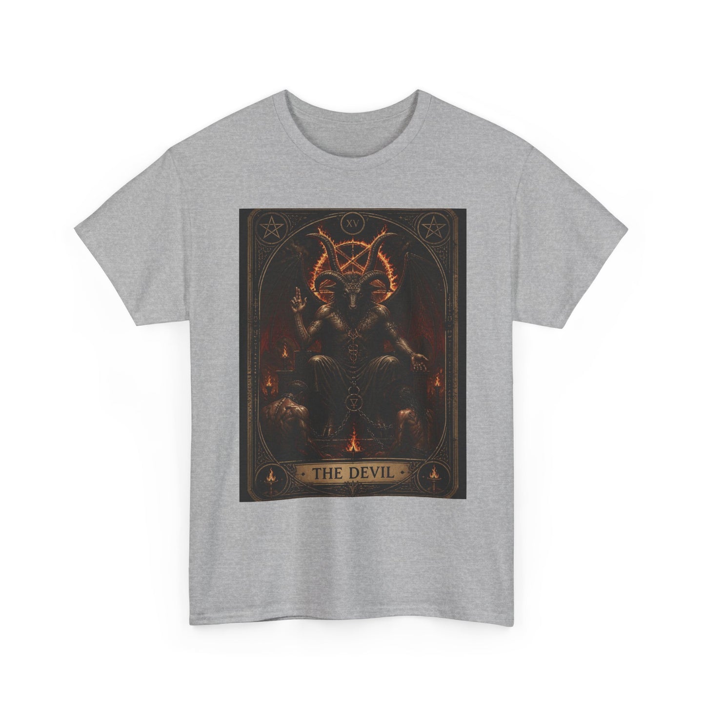 The Devil Tarot T‑Shirt — Occult Gothic Tarot Card Tee