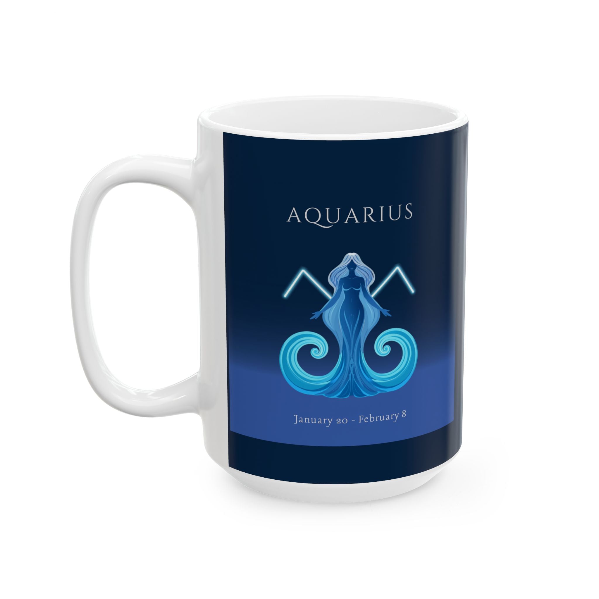 Aquarius Zodiac Ceramic Mug – Zodiac Coffee Cup
